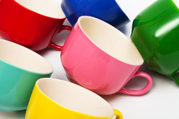 Colored cups Stock Image