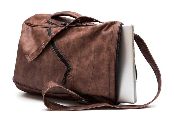 Laptop en una bolsa — Foto de Stock