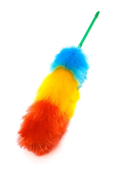 stock image beautiful polyester colour duster on white background