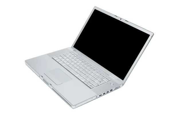 Moderní Nový Laptop Bílém Pozadí — Stock fotografie
