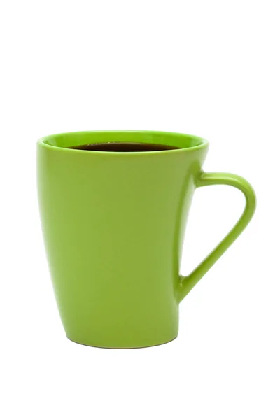 Зеленая кружка из кофе — стоковое фото