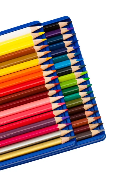 Establecer Lápices Color Sobre Fondo Blanco —  Fotos de Stock
