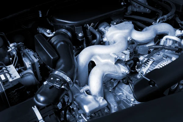 Potente Motore Dell Auto Moderna — Foto Stock