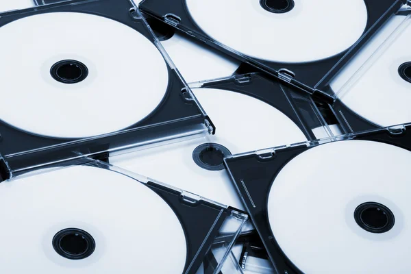 Disks Boxes Background — Stock Photo, Image