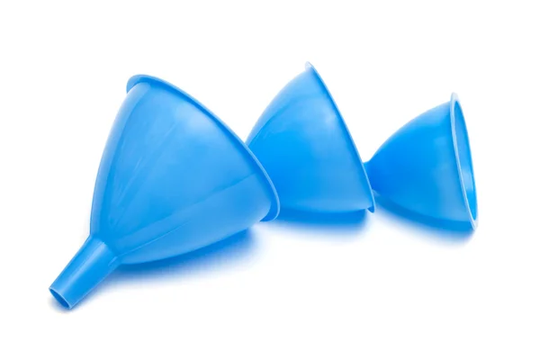 Blue funnels — Stock Photo, Image