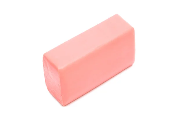 Pedaço de sabão rosa — Fotografia de Stock