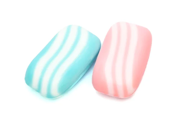 Blauwe en roze zeep — Stockfoto