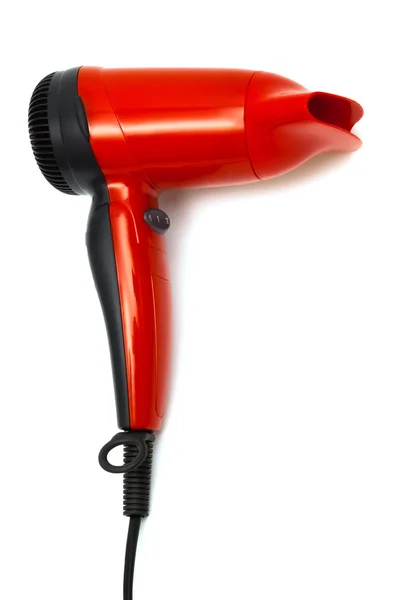 Secador de cabelo vermelho — Fotografia de Stock