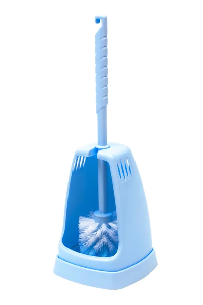 Blue toilet brush — Stock Photo, Image