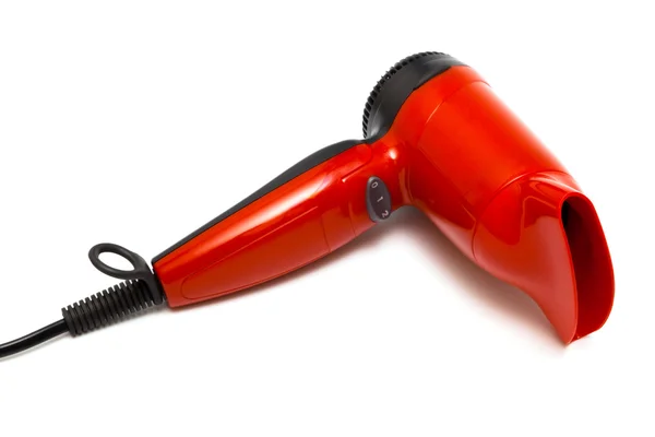 Güzel kırmızı saç kurutma makinesi — Stok fotoğraf