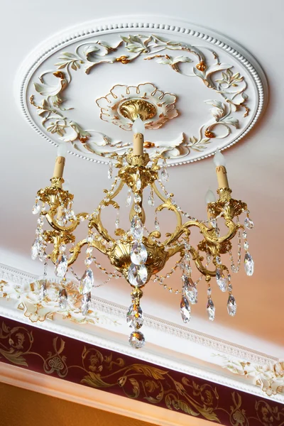 Beautiful bronze chandelier — Stock Photo, Image