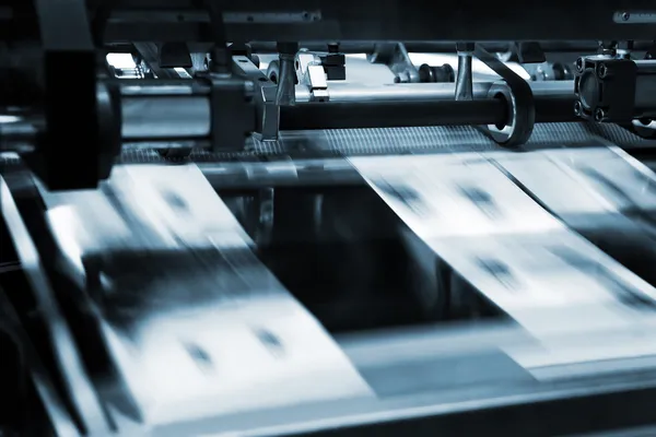 印刷业进程 — 图库照片