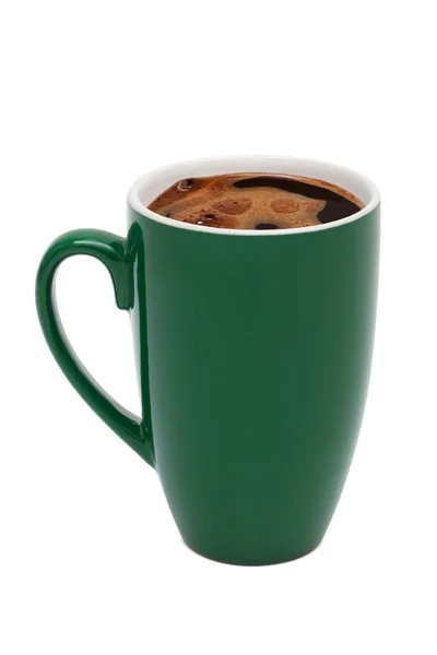 Taza verde de café — Foto de Stock