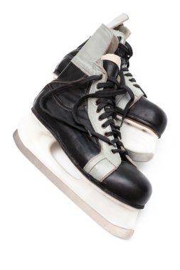 Black skates clipart