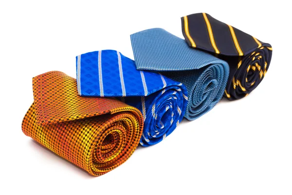 És ragyogó, divatos nyakkendők — Stock Fotó