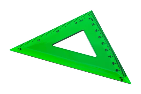 Зеленый треугольник — стоковое фото