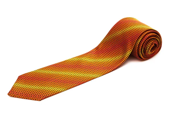 Orangefarbene Krawatte aus nächster Nähe — Stockfoto