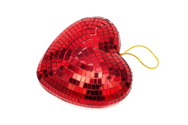 Corazón rojo como decoración — Foto de Stock