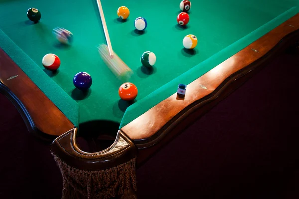 Il tavolo da biliardo — Foto Stock