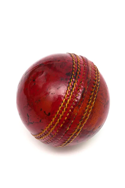 Cricket mit rotem Ball — Stockfoto