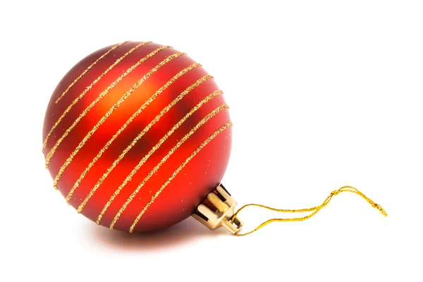 Boże Narodzenie czerwony piłka — Zdjęcie stockowe
