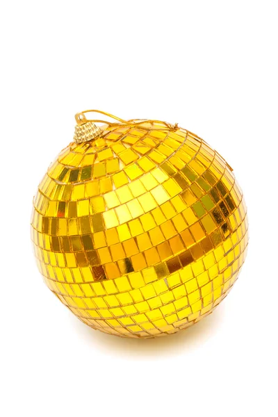 Christmas gold ball — Stock Photo, Image