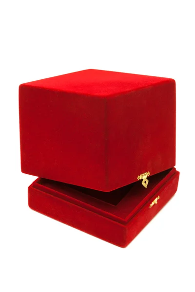 stock image Red velvet box