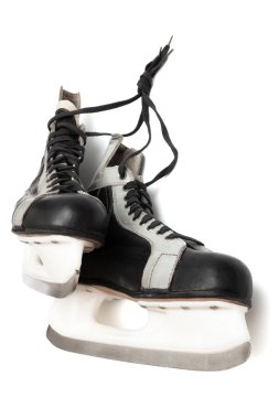 Black skates clipart