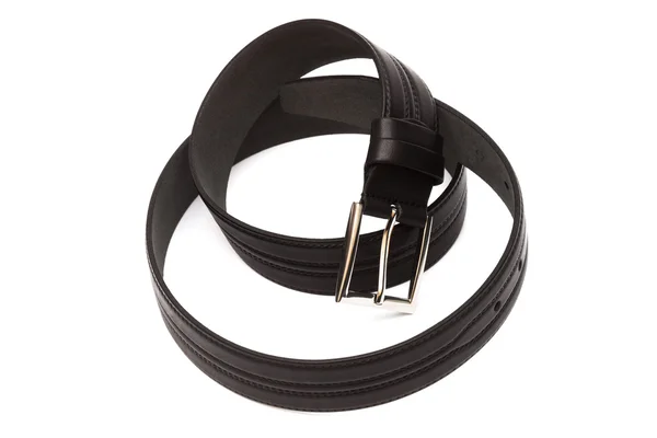 Cinturão preto e couro — Fotografia de Stock