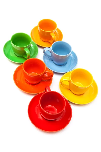 Керамические кофейные чашки — стоковое фото