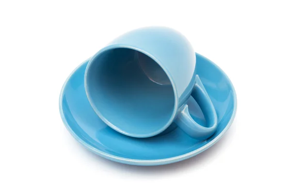 Niebieski kubek kawy — Zdjęcie stockowe