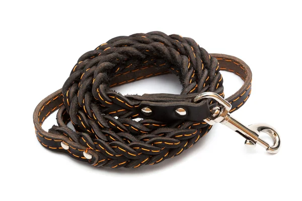 Leather leash — Stock Photo, Image