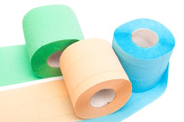 Roll of a toilet paper clipart