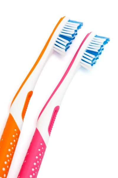 Iki yeni diş fırçaları — Stok fotoğraf