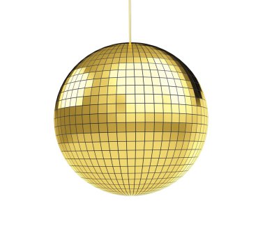 Gold disco disco ball clipart