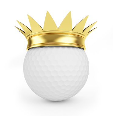 Golf gold crown clipart