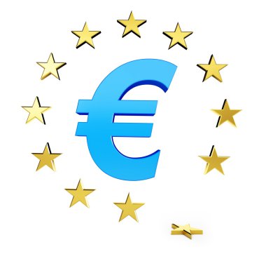 European star dropped clipart