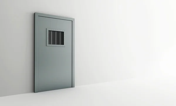 Portas da prisão fechadas — Fotografia de Stock