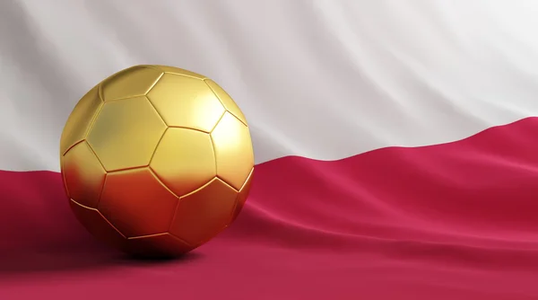 波兰足球 — 图库照片