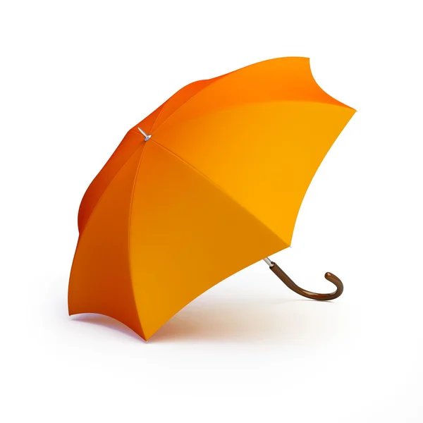 Amarelo 3D guarda-chuva — Fotografia de Stock