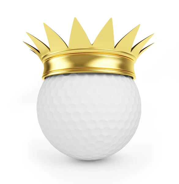 Golf gouden kroon — Stockfoto