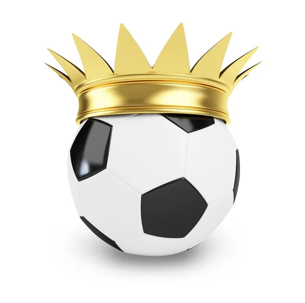 Piłka nożna piłka króla — Zdjęcie stockowe