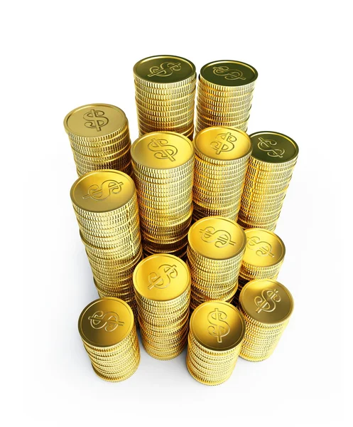 Золоті монети — стокове фото