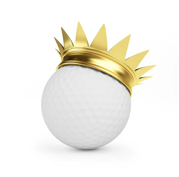 Golf gold crown — Stock Photo, Image