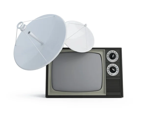 Tv parabolica antena — Foto Stock