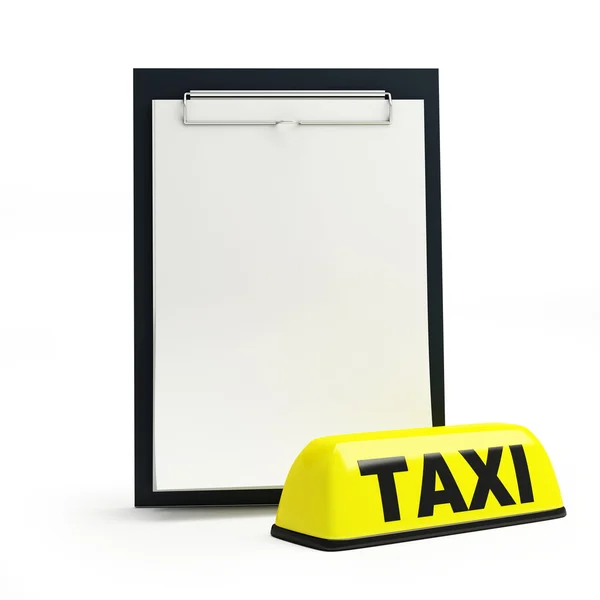 Preço táxi — Fotografia de Stock