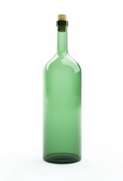 Zielona butelka — Zdjęcie stockowe