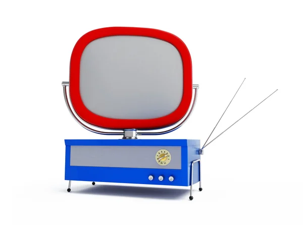 Viejo tv sobre un fondo blanco —  Fotos de Stock