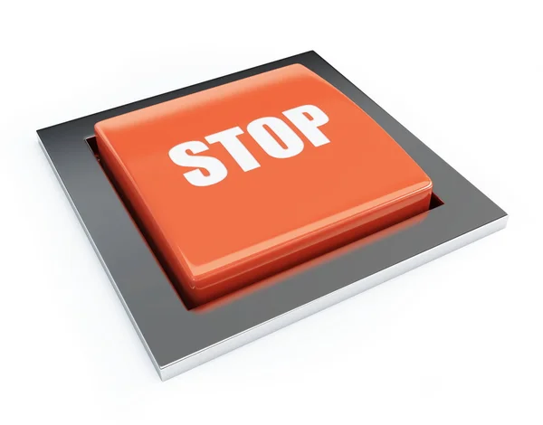 Red button stop — Stock Photo, Image