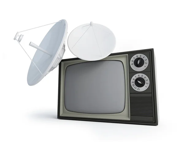 Tv parabolica antena — Foto Stock